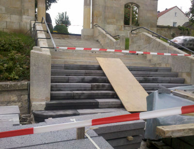 neue Treppe wird installiert